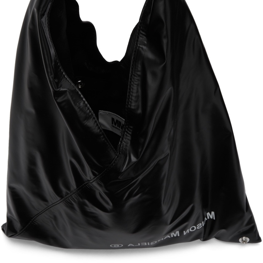MM6 Maison Margiela Black Shiny Tote Bag
